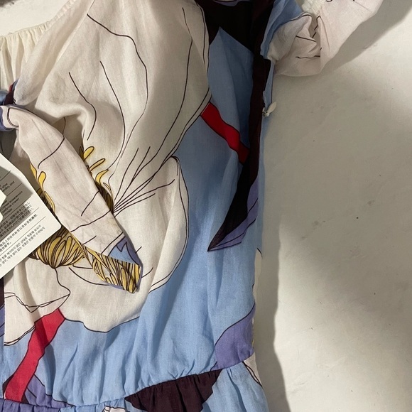 NEW Antik Batik Miami Knotted Floral Print Puff Sleeve Maxi Dress Size Medium - Picture 6 of 7